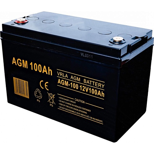 Аккумулятор Volt Polska AGM 12V (12V/100Ah/1200Wh)(6AKUXAG100)