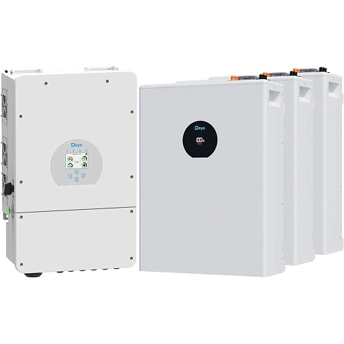 Система хранения энергии Deye SUN-12K-SG02LP1-EU-AM3 12kW + 3 АКБ SE-F5 Pro-C 15.3kWh (51.2V/100Ah/5120Wh)