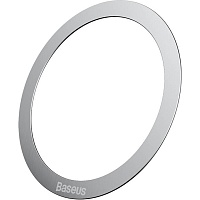 Пластины для автодержателей Baseus Halo Series Magnetic Metal Ring Silver (PCCH000012) 