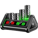 Зарядное устройство OIVO NG-X518X Charging Dock + 4 АКБ 4800mWh для Xbox Сontrollers One/Series