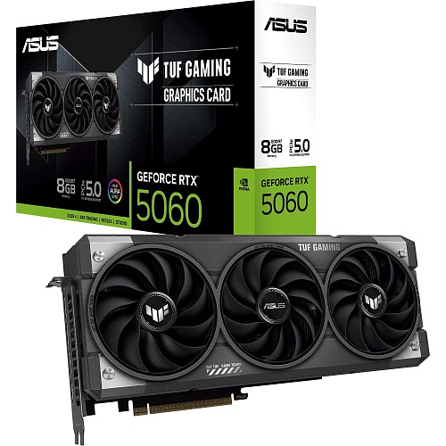 Відеокарта Asus TUF Gaming GeForce RTX 5060 8GB OC Edition (TUF-RTX5060-O8G-GAMING) EU - придбати в Дніпрі, Україні: ціна, характеристики | інтернет-магазин TOUCH
