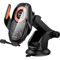 Автодержатель с беспроводной зарядкой Hoco HW34 Blue Whale Black Автодержатель с беспроводной зарядкой Hoco HW34 Blue Whale Black