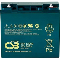 Аккумулятор CSB AGM 12V (12V/20Ah/240Wh) (EVX12200)