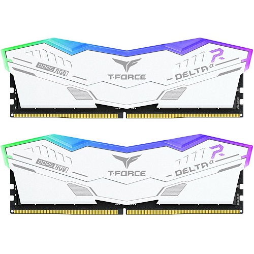 Модуль памяти DDR5 TEAM T-Force Delta α RGB 2x16GB 6000 MHz White (FF8D532G6000HC30DC01)