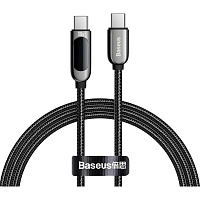 Кабель Baseus Display Fast Charging USB-C to USB-C 100W 1m Black (CATSK-B01)
