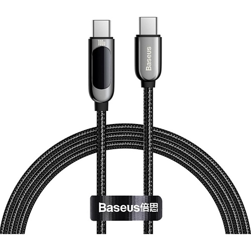 Кабель Baseus Display Fast Charging USB-C to USB-C 100W 1m Black (CATSK-B01) - придбати в Дніпрі, Україні: ціна, характеристики | інтернет-магазин TOUCH