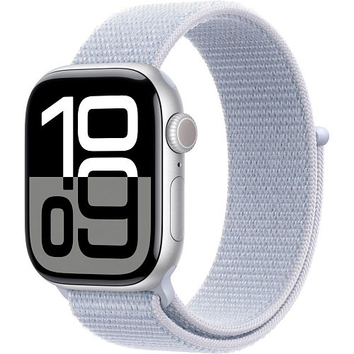 Смарт-годинник Apple Watch Series 10 GPS 42mm Silver Aluminum Case with Blue Cloud Sport Loop (MWWD3) - придбати в Дніпрі, Україні: ціна, характеристики | інтернет-магазин TOUCH