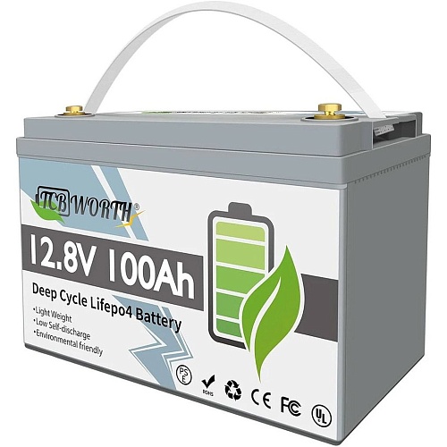 Акумулятор TCBWorth LiFePO4 12V (12.8V/100Ah/1280Wh) - придбати в Дніпрі, Україні: ціна, характеристики | інтернет-магазин TOUCH