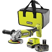 Угловая шлифмашина Ryobi ONE+ RAG18125-1C40S (5133005643) Угловая шлифмашина Ryobi ONE+ RAG18125-1C40S (5133005643)