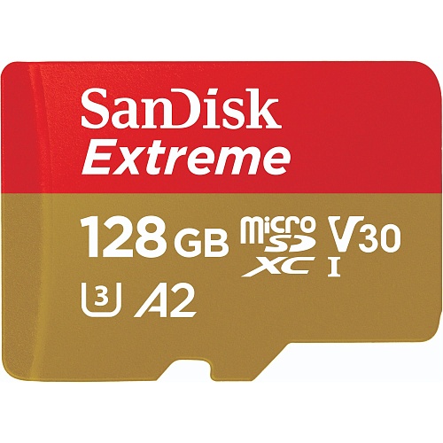 Карта пам'яті SanDisk Extreme microSDXC 128GB UHS-I U3 A2 V30 (SDSQXAA-128G-GN6MN) - придбати в Дніпрі, Україні: ціна, характеристики | інтернет-магазин TOUCH