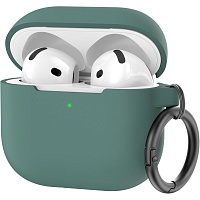 Чехол AhaStyle Colorful Silicone Case для AirPods 4 Midnight Green Чехол AhaStyle Colorful Silicone Case для AirPods 4 Midnight Green