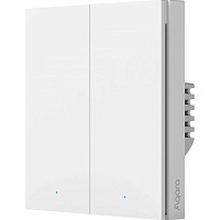 Умный выключатель Aqara Smart Wall Switch H1 White (с нейтралью, 2 клавиши) (WS-EUK04) Global EU