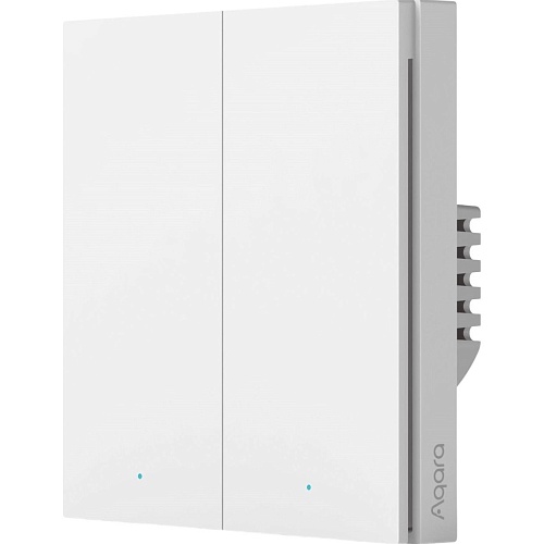 Умный выключатель Aqara Smart Wall Switch H1 White (с нейтралью, 2 клавиши) (WS-EUK04) Global EU