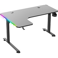 Компьютерный игровой стол GT Racer T-1217 (160x60-100x73) Black