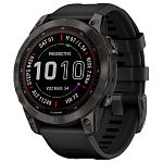 Смарт-годинник Garmin Fenix 7 Sapphire Solar Edition Carbon Gray DLC Titanium with Black Band (010-02540-20/21)