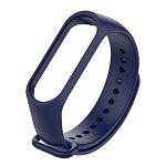 Силиконовый ремешок для Xiaomi Mi Band 3/4 (Dark Blue)