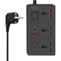 Сетевой фильтр XO WL06 PD+QC+3U 30W Black Сетевой фильтр XO WL06 PD+QC+3U 30W Black