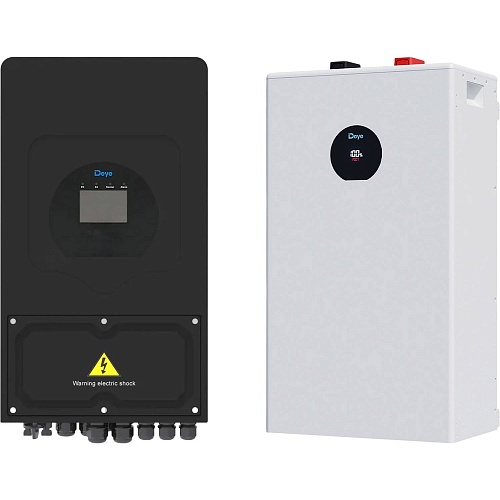 Система хранения энергии Deye SUN-6K-SG03 Black 6kW + АКБ SE-F16-C 16kWh (51.2V/314Ah/16076Wh)