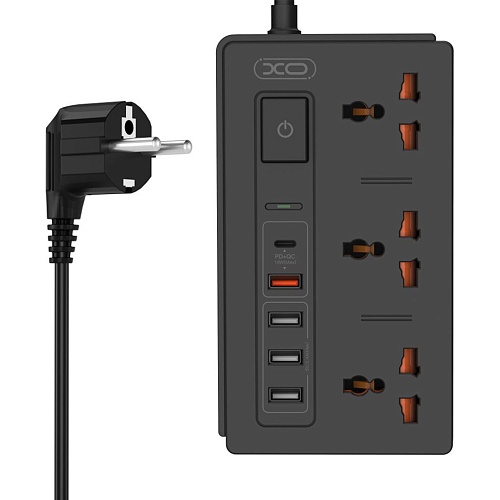 Сетевой фильтр XO WL06 PD+QC+3U 30W Black