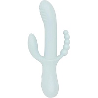 Вібратор Good Vibes Only Sage Triple Stimulation Vibe Soft Silicone Blue (SX3074) - придбати в Дніпрі, Україні: ціна, характеристики | інтернет-магазин TOUCH