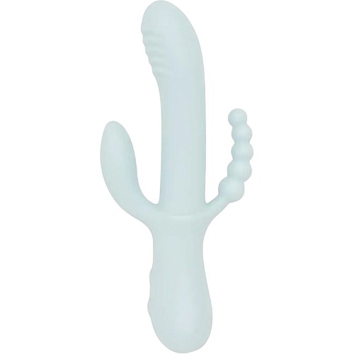 Вібратор Good Vibes Only Sage Triple Stimulation Vibe Soft Silicone Blue (SX3074) - придбати в Дніпрі, Україні: ціна, характеристики | інтернет-магазин TOUCH