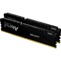 Модуль памяти DDR5 Kingston FURY Beast 2x8GB 5200MHz Black (KF552C40BBK2-16) Модуль памяти DDR5 Kingston FURY Beast 2x8GB 5200MHz Black (KF552C40BBK2-16)