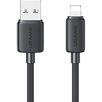 Кабель Usams US-SJ689 USB-A to Lightning 2.4A 1m Black (SJ689USB01) Кабель Usams US-SJ689 USB-A to Lightning 2.4A 1m Black (SJ689USB01)