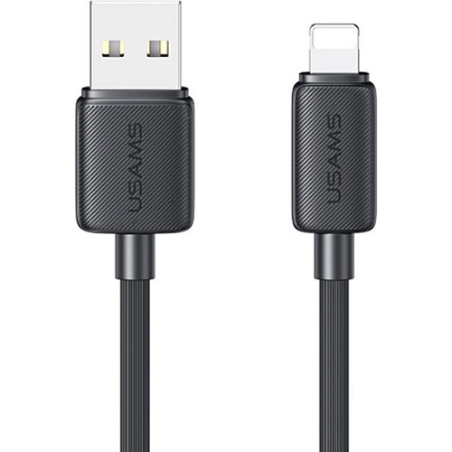 Кабель Usams US-SJ689 USB-A to Lightning 2.4A 1m Black (SJ689USB01) - придбати в Дніпрі, Україні: ціна, характеристики | інтернет-магазин TOUCH