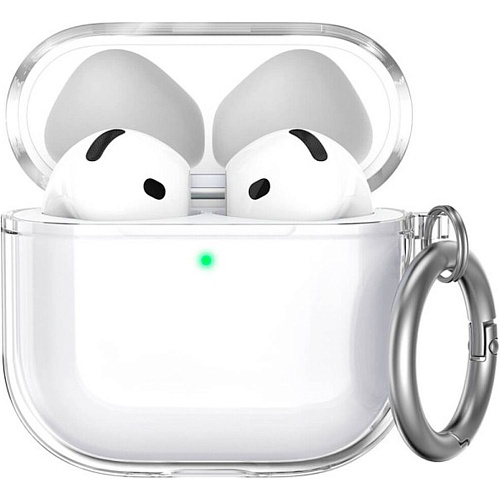 Чехол AhaStyle Transparent TPU Silicone Case для AirPods 4 Clear