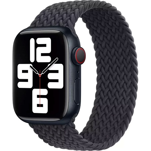 Ремешок Apple Braided Solo Loop Band для Apple Watch 42/44/45/49mm Size 9 160mm Midnight (MPD43)