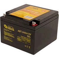 Аккумулятор Altek GEL 12V (12V/24Ah/288Wh) (ABT-24Аh/12V)