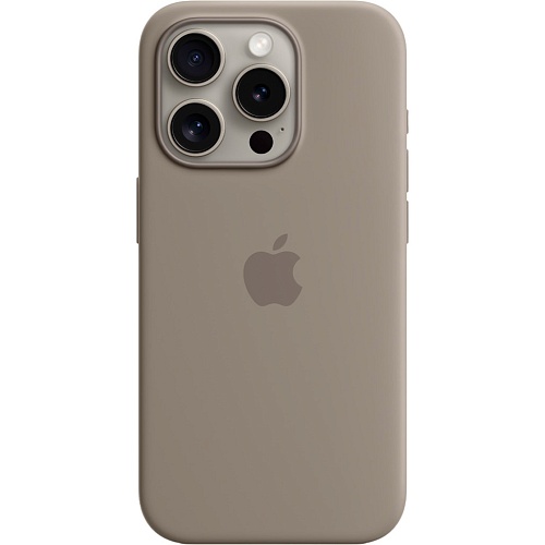 Чехол Silicone Case with MagSafe для Apple iPhone 15 Pro Clay AAA
