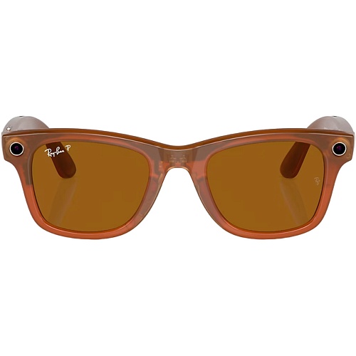 Смарт-очки Ray-Ban Meta Wayfarer Shiny Caramel Frame Brown Lenses (RW4006 670683 50-22)
