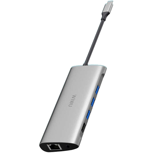 USB-хаб WiWU Alpha 11-in-1 Type-C Gray USB-хаб WiWU Alpha 11-in-1 Type-C Gray