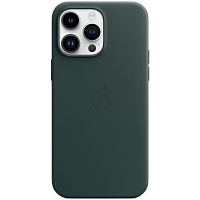 Чехол Leather Case with MagSafe для Apple iPhone 14 Pro Forest Green AAA