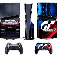 Наклейки для консоли DK Console Skin Sticker для PS5 Pro Blu-Ray (Silver)