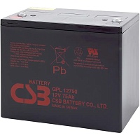 Аккумулятор CSB AGM 12V (12V/75Ah/900Wh) (GPL12750)