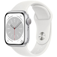 Смарт-часы Apple Watch Series 8 41mm Silver Aluminum Case with White Sport Band M/L (MP6M3) Смарт-часы Apple Watch Series 8 41mm Silver Aluminum Case with White Sport Band M/L (MP6M3)