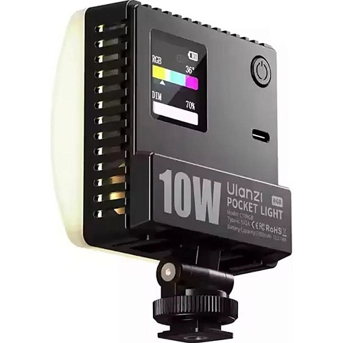 Накамерне світло Ulanzi C01 RGB L205 Black - придбати в Дніпрі, Україні: ціна, характеристики | інтернет-магазин TOUCH