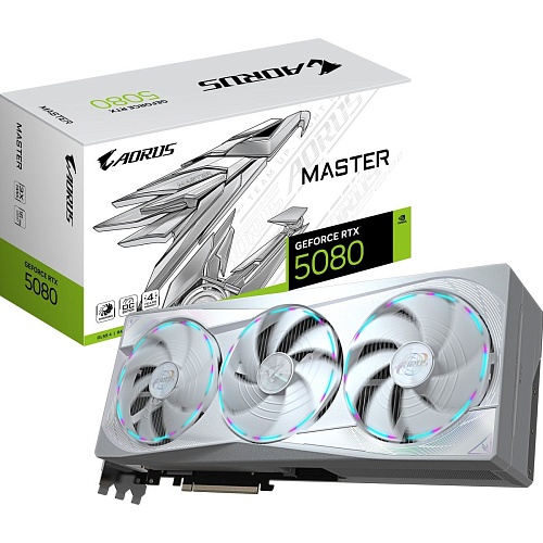Відеокарта AORUS GeForce RTX 5080 MASTER ICE 16GB (GV-N5080AORUSM ICE-16GD) EU - придбати в Дніпрі, Україні: ціна, характеристики | інтернет-магазин TOUCH