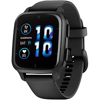 Смарт-годинник Garmin Venu Sq 2 Music Edition Slate Aluminium Bezel with Black Case and Silicone Band (010-02700-10) - придбати в Дніпрі, Україні: ціна, характеристики | інтернет-магазин TOUCH