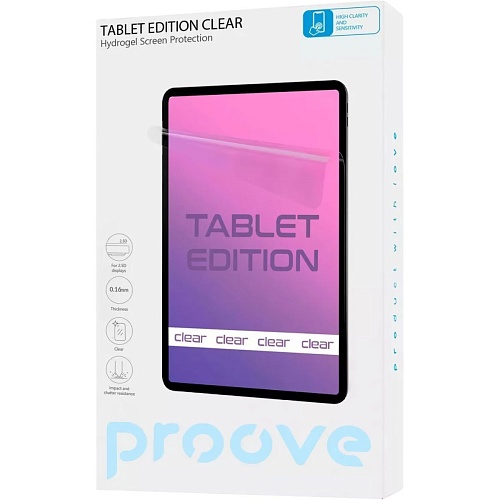 Гидрогелевая защитная пленка Proove Hydrogel Screen Protection Tablet edition Size L Clear (GGTB11600110)