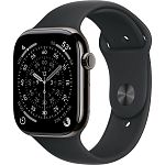 Смарт-годинник Apple Watch Series 11 GPS + Cellular 46mm Slate Titanium Case with Black Sport Band M/L (MFD24)