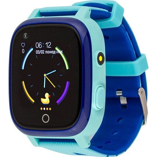Дитячий водонепроникний смарт-годинник AmiGo GO005 4G WIFI Thermometer Blue - придбати в Дніпрі, Україні: ціна, характеристики | інтернет-магазин TOUCH