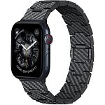 Ремешок Pitaka Carbon Fiber Retro для Apple Watch 42/44/45/49mm Black/Grey (AWB2311)