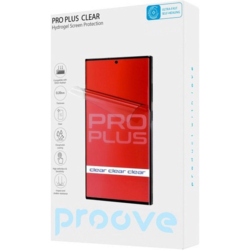 Гидрогелевая защитная пленка Proove Hydrogel Screen Protection Pro Plus Size S Clear (GGPP12001150)