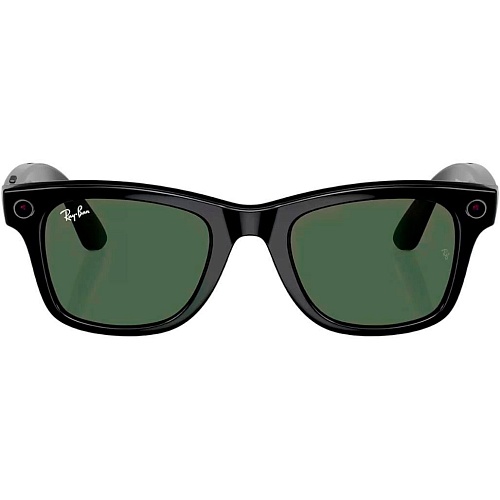Смарт-очки Ray-Ban Meta Wayfarer Shiny Black Frame Green Lenses (RW4006 601/71 50-22) Уценка