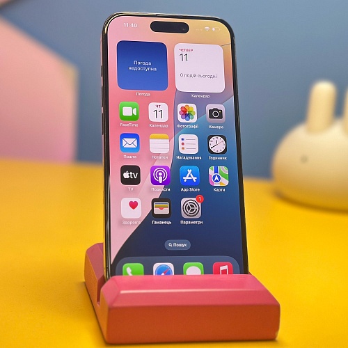 Смартфон Apple iPhone 15 Pro 128GB Black Titanium (7328) Б/У