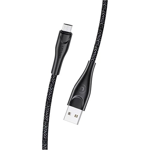 Кабель Usams U41 Braided USB-A to Micro-USB 2A 3m Black - придбати в Дніпрі, Україні: ціна, характеристики | інтернет-магазин TOUCH