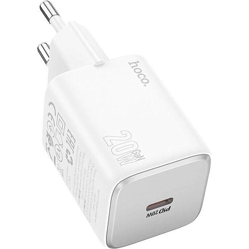 Сетевое зарядное устройство Hoco N40 Mighty 20W USB-A White
